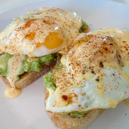 Avocado Toast (Eggs Benedict) - Delighted Meals