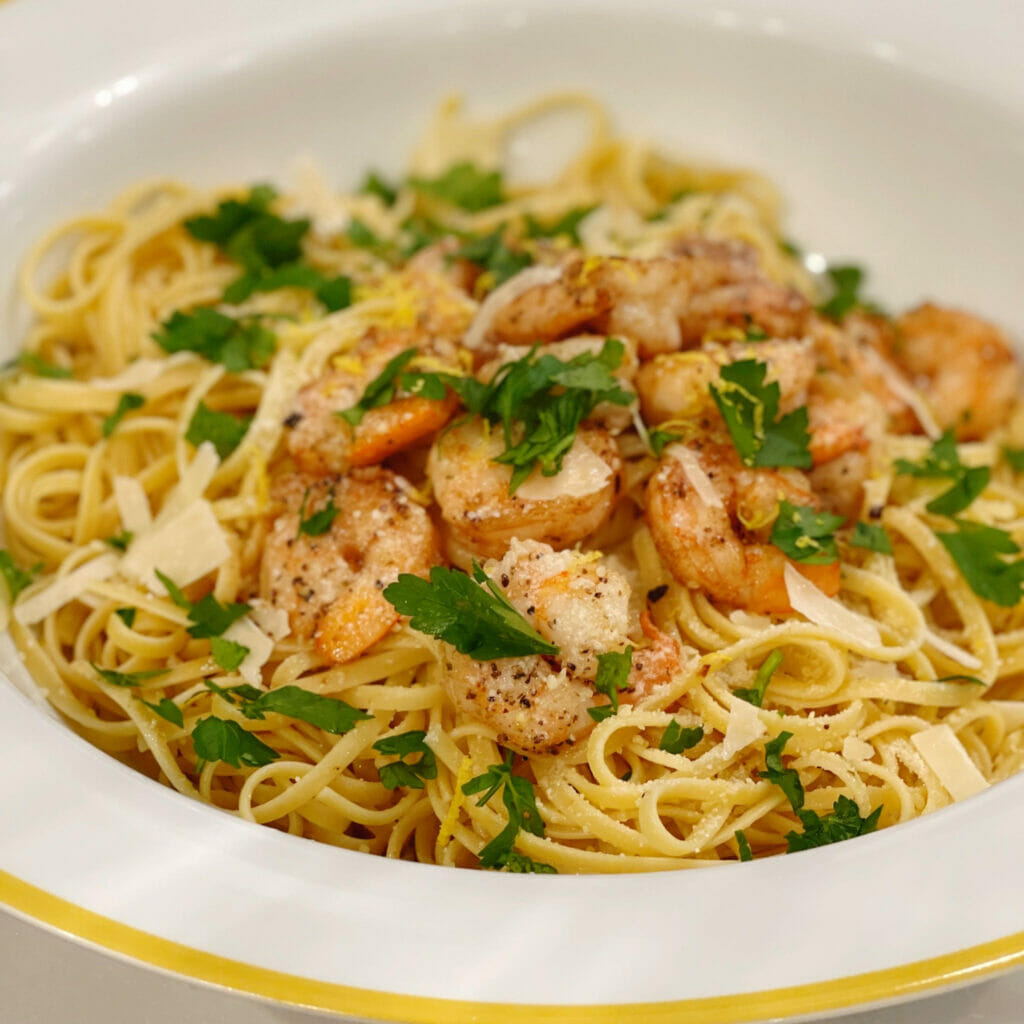 shrimp linguini