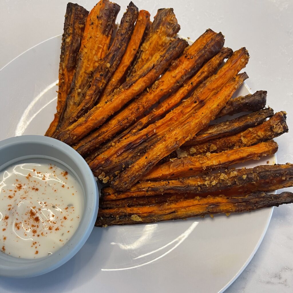 air fryer carrot fries